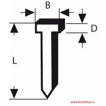 Bosch Гвозди T 48 14 мм (1000 шт.) DIY (2609255813 , 2.609.255.813)