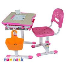 FunDesk Парта и стул Bambino Pink