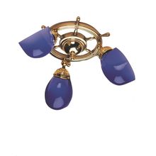 Foresti & Suardi Светильник потолочный Foresti & Suardi Штурвал Portland 3205.VM E14 220 240 В 3 x 46 Вт зеленое стекло