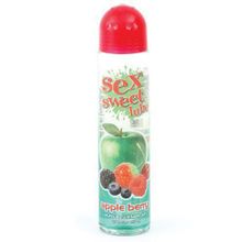 Topco Sales Вкусовой лубрикант с ароматом яблока и ягод Sex Sweet Lube - 197 мл.