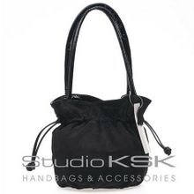 Сумка женская 2317 черная замша