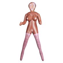 NMC Надувная темнокожая кукла INFLATABLE SCARLET CONSTANCE (коричневый)