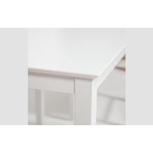 Tetchair Обеденный комплект эконом Хадсон (стол + 4 стула)  Hudson Dining Set, pure white (белый 2-1)