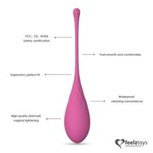 FeelzToys Набор из 6 розовых вагинальных шариков FemmeFit Pelvic Muscle Training Set (розовый)