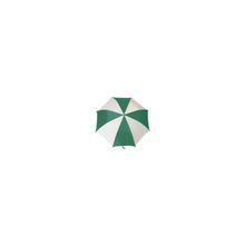 Зонт полуавтоматический, белый с зеленым