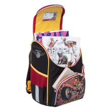 Рюкзак GRIZZLY RA-872-5 1 Мотоцикл (черно-красный) с мешком для обуви