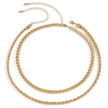 Многослойное колье под золото (арт. 82987-2)