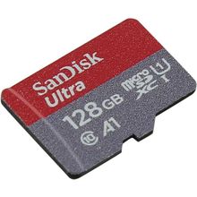 Карта памяти SanDisk Ultra    SDSQUAR-128G-GN3MN    microSDXC Memory Card 128Gb UHS-I U1 Class10