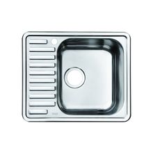 Мойка из нержавеющей стали прямоугольная 58,5x48,5см, правая, полированная, Strit, Iddis STR58PRi77