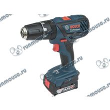 Дрель-шуруповёрт Bosch "GSB 14.4-2-LI Plus Professional" 06019E7020, аккум., ударная (Li-Ion 14.4В, 500 1900об.мин., 28500уд. мин., быстроз.) + доп.аккум. + кейс [136937]