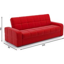 Смарт Диван прямой Бостон 25.1 Red Клик кляк