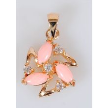 Кулон с кораллом "Звезда"