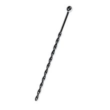 Серебристый длинный уретральный плаг-косичка TOYFA Metal - 15,7 см. Серебристый