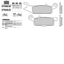 BREMBO Тормозные колодки BREMBO 07YA48SD