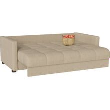 Смарт Диван прямой Парма Бежевая рогожка Аккордеон