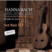 890MTGW14 KINDER GUITAR SIZE Струны для классической гитары 1 4 нейлон посеребренные Hannabach