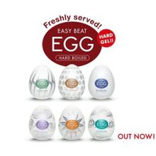 Tenga Набор из 6 мастурбаторов Tenga EGG Hard Boiled с различным рельефом