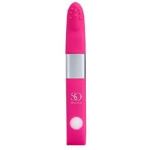 So divine Ярко-розовый вибростимулятор Get Lucky USB Vibrator - 12 см. (ярко-розовый)