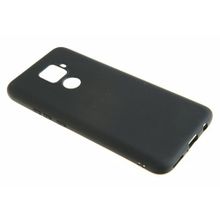 Силиконовый чехол TPU Case матовый Huawei Mate 30 lite черный