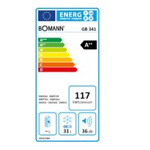 Отдельностоящий морозильный шкаф Bomann GB 341 серебро