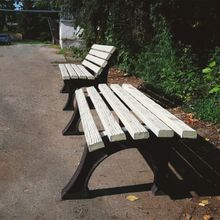 Эко-лавочка (без спинки) полимер-песчаный композит (2.0 м)