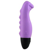 Adrien Lastic Фиолетовый вибромассажёр Dino в форме динозавра - 14,8 см. (фиолетовый)