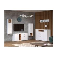 Моби Гостиная Бэль комплектация 2 Дуб золотой   Белый