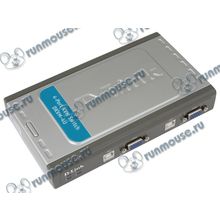 Переключатель KVM на 4 ПК D-Link "DKVM-4U A6A" монитор (D-Sub), клавиатура (USB), мышь (USB) [138945]