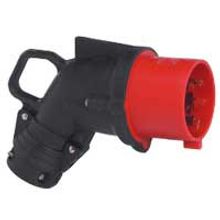 Угловая вилка Hypra - IP 44 - 3К+З - 32 А - резина | код 052853 | Legrand