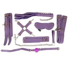 Пикантный набор БДСМ-аксессуаров фиолетового цвета Фиолетовый