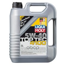 Liqui moly 5w-40 Top Tec 4100 Sn 5л (Нс-Синт.Мотор.Масло) Sn Cf, A3-04 B4-04 C3-04vw 505 01 505 00 502 00mb 229.31, Bmw Longlife-04,Porsche A40, Ford 917-A, Fiat 9.55535-S2   9.55535-H2   9.55535-M2,Renault Rn 0700, 0711