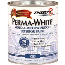 Rust-Oleum Zinsser Perma White Exterior Paint 3.78 л белая матовая