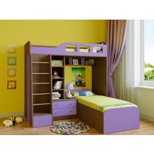 РВ мебель Астра 4 дуб шамони фиолетовый