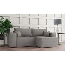 Смарт Диван угловой Лофт 2-х местный еврокнижка Dream grey