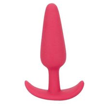 NMC Розовая анальная пробка из силикона SMILING BUTT PLUG - 8,9 см.