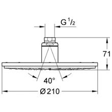 Верхний душ Grohe Rainshower (28368000) модерн