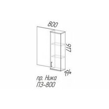 Модули Эра Ника Полка с зеркалом (пз800)
