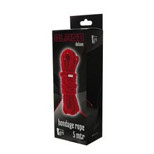 Красная веревка для шибари DELUXE BONDAGE ROPE - 5 м. (222514)