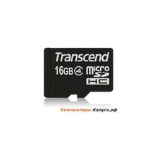 Карта памяти MicroSDHC 16GB Transcend Class4 (TS16GUSDHC4)