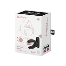 Satisfyer Черный  вибратор для пар Double Love с возможностью управления через пульт и приложение (черный)