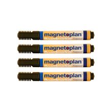 12 281 12 Набор из 4-х маркеров Magnetoplan, для досок и бумаги, черные