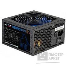 AeroCool ATX 675W Hero 675 80+ bronze 24+4+4pin APFC 120mm, черный, retail