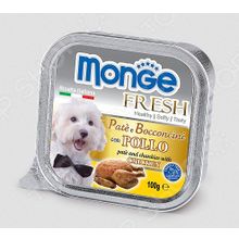 Monge Fresh Pate e Bocconcini con Pollo