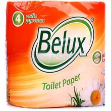 Бумага туалетная BELUX 2-х слойная 4 рулона (1 12)