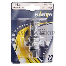 Лампа 12V H4 60 55W +50% P43t-38 блистер (1шт.) Range Power NARVA