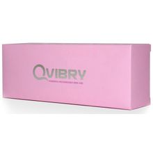  Розовый клиторальный вибромассажёр Qvibry