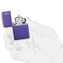 Зажигалка Zippo Purple Matte Logo