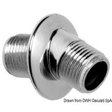 Osculati Plastic chromed wall shower head, 17.668.00