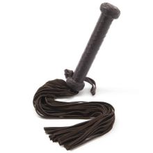 Coco de Mer Коричневая кожаная плеть Brown Leather Flogger - 66 см. (коричневый)