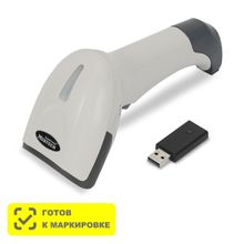 Беспроводной сканер штрих кода Mertech CL-2310 HR P2D SUPERLEAD USB White